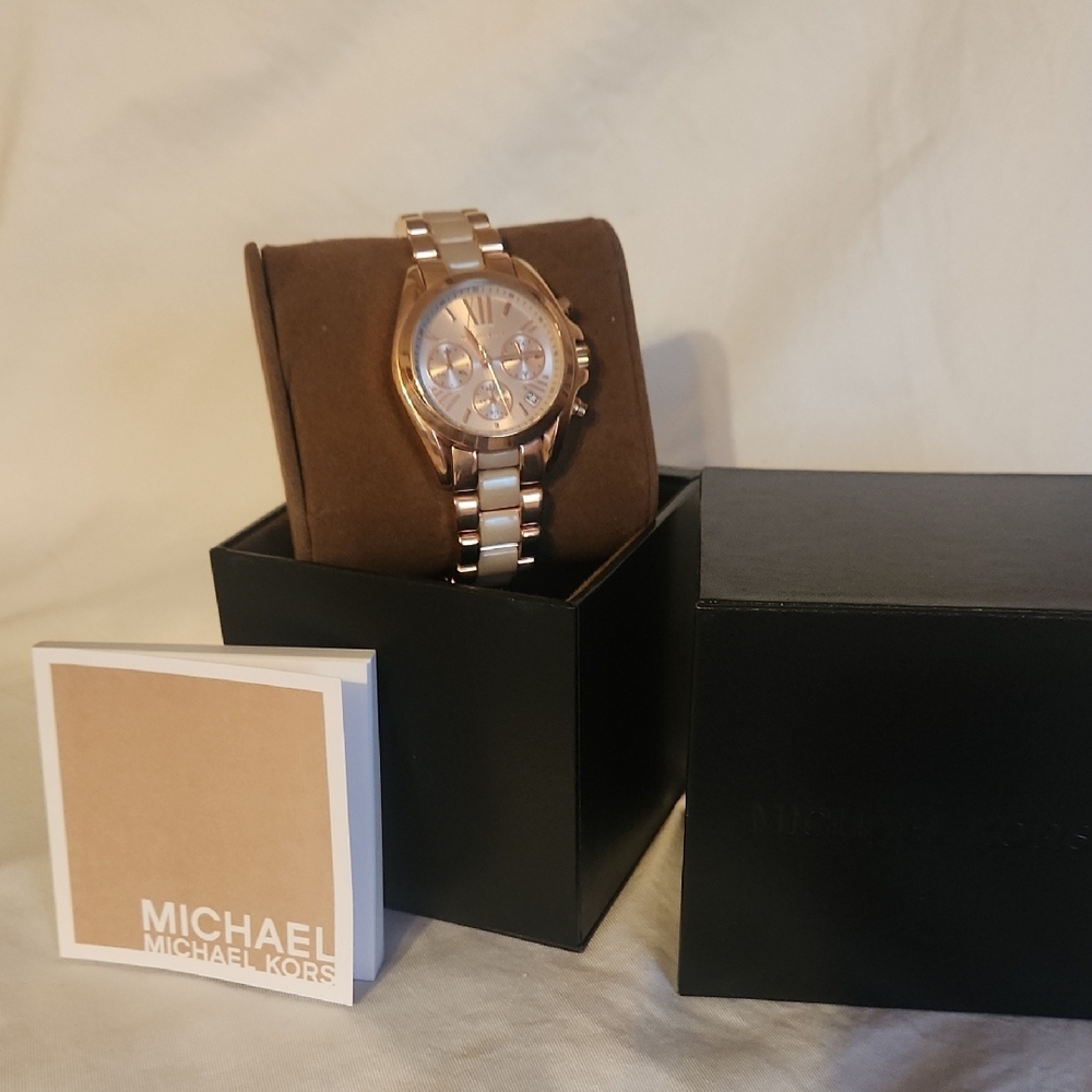Michael Kors Rose Gold and Silver Women's Watch
